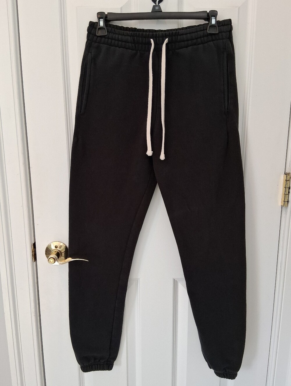 PacSun Black Jogger Sweatpants with White Drawstrings